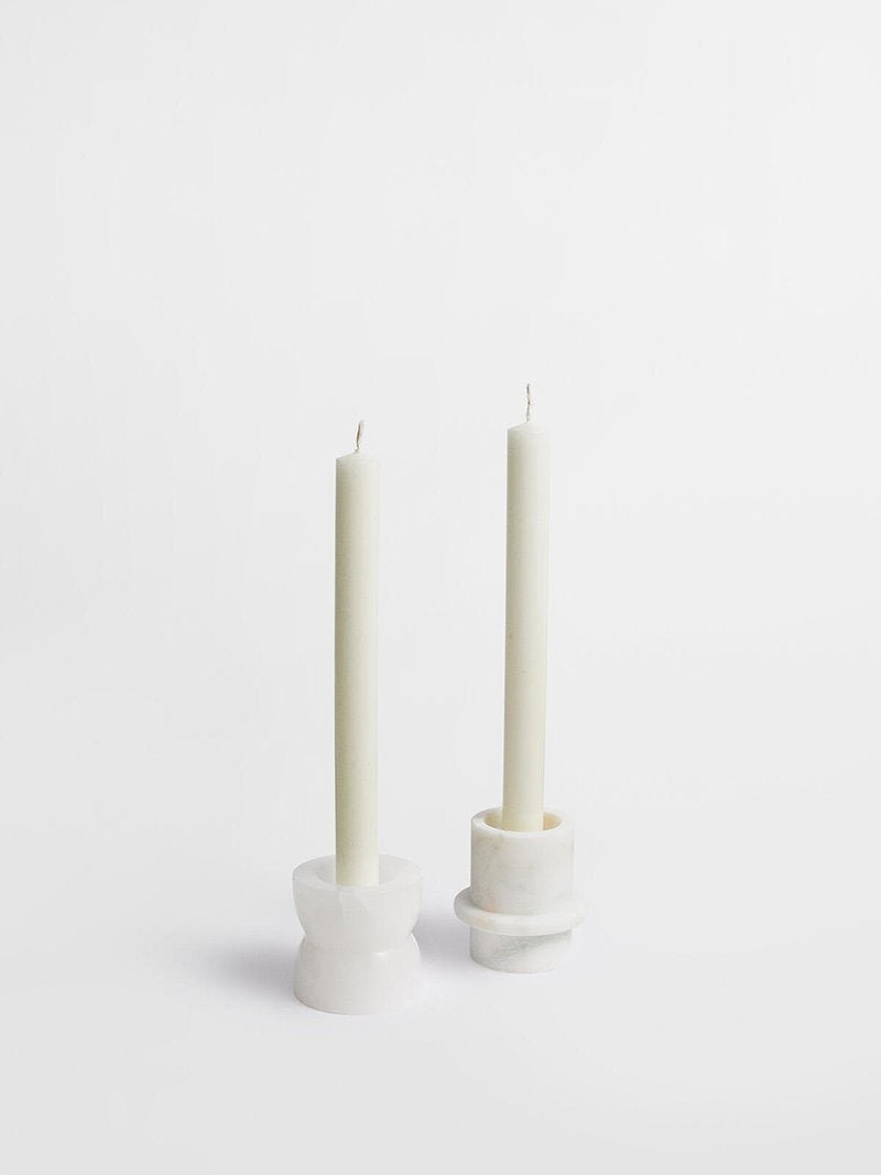 Nerinise Stone Halo Kaarsenhouder Set