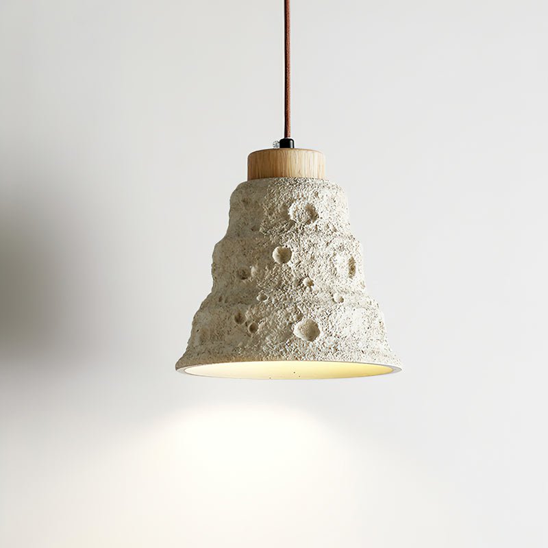 Ilphaeth Noordse kunst hanglamp van steen en hout