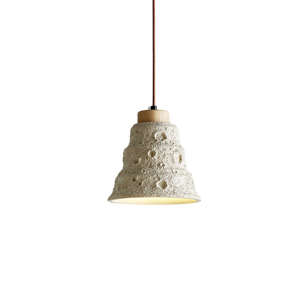 Ilphaeth Noordse kunst hanglamp van steen en hout