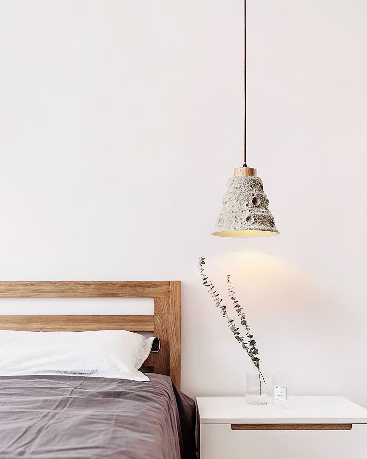 Ilphaeth Noordse kunst hanglamp van steen en hout