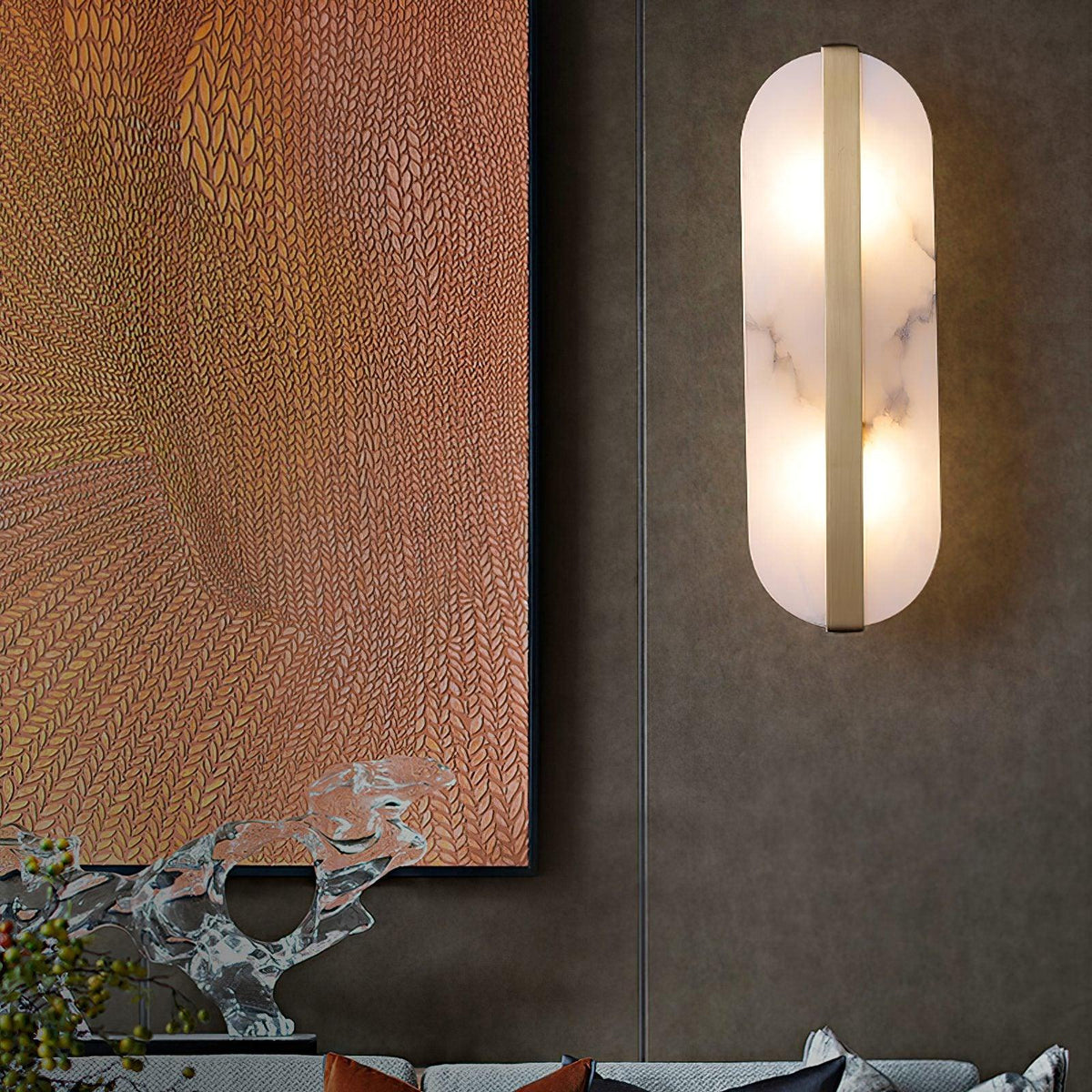 Calura Albast dubbele wandlamp