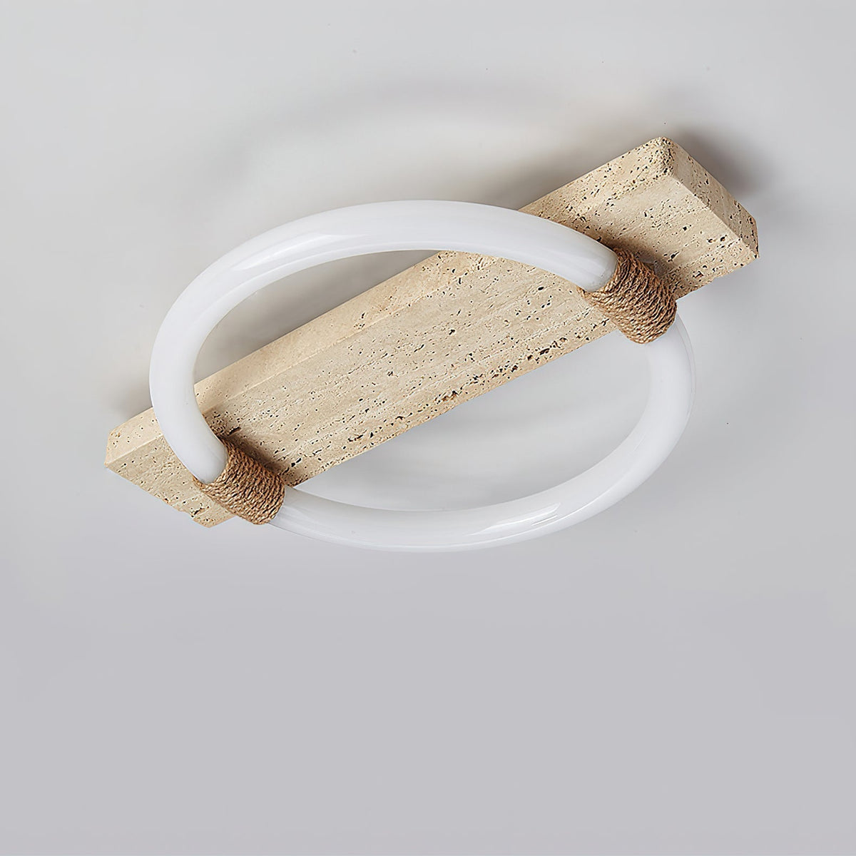 Elmaryra Ringed travertin wandlamp / plafondlamp