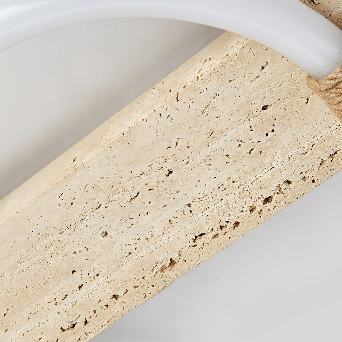Elmaryra Ringed travertin wandlamp / plafondlamp
