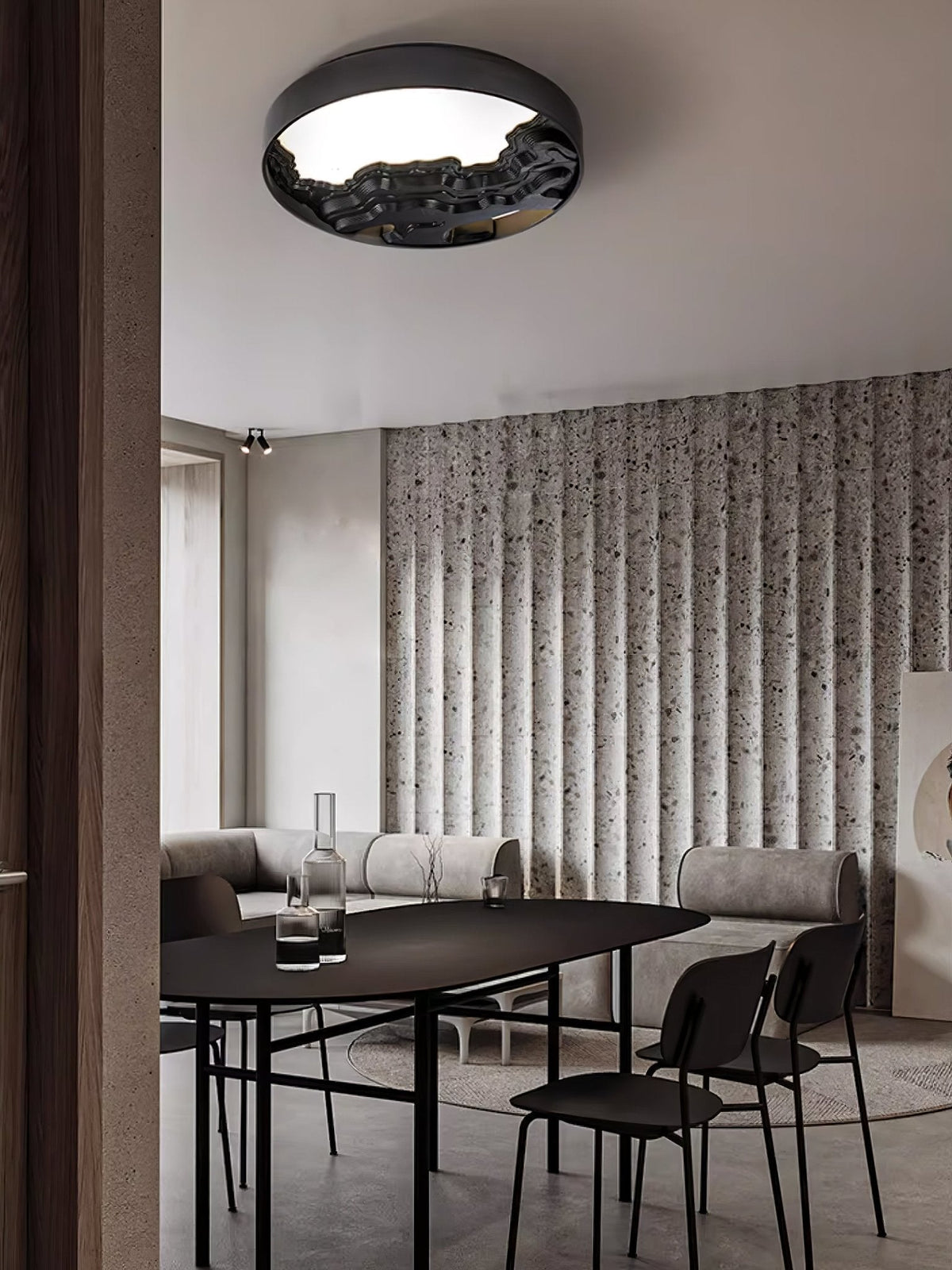 Rinaraine plafondlamp hout oosters natuurlijk