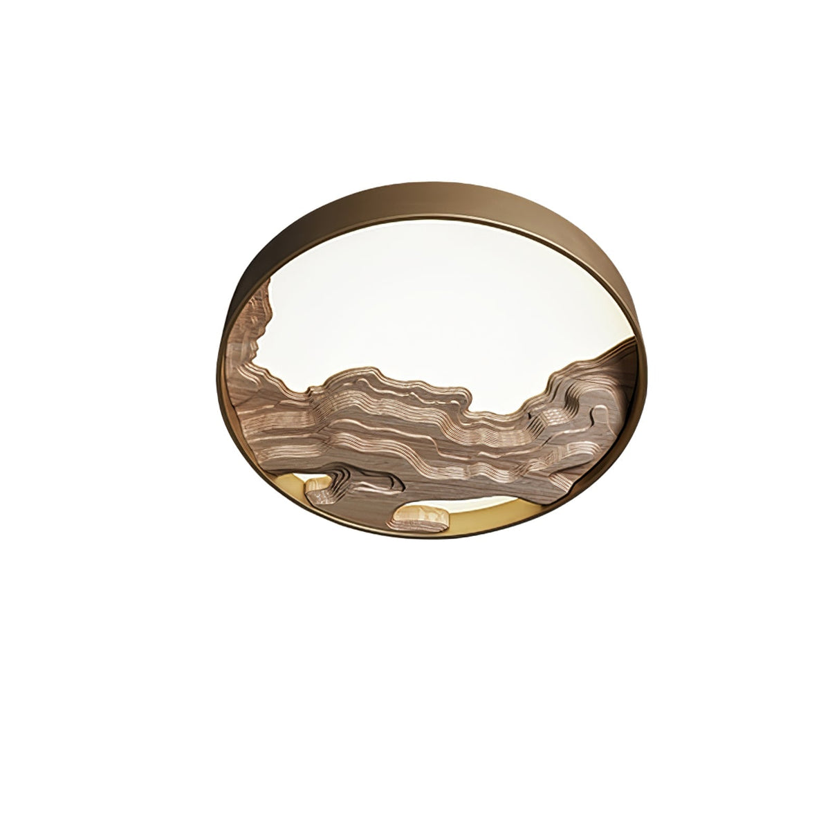 Rinaraine plafondlamp hout oosters natuurlijk