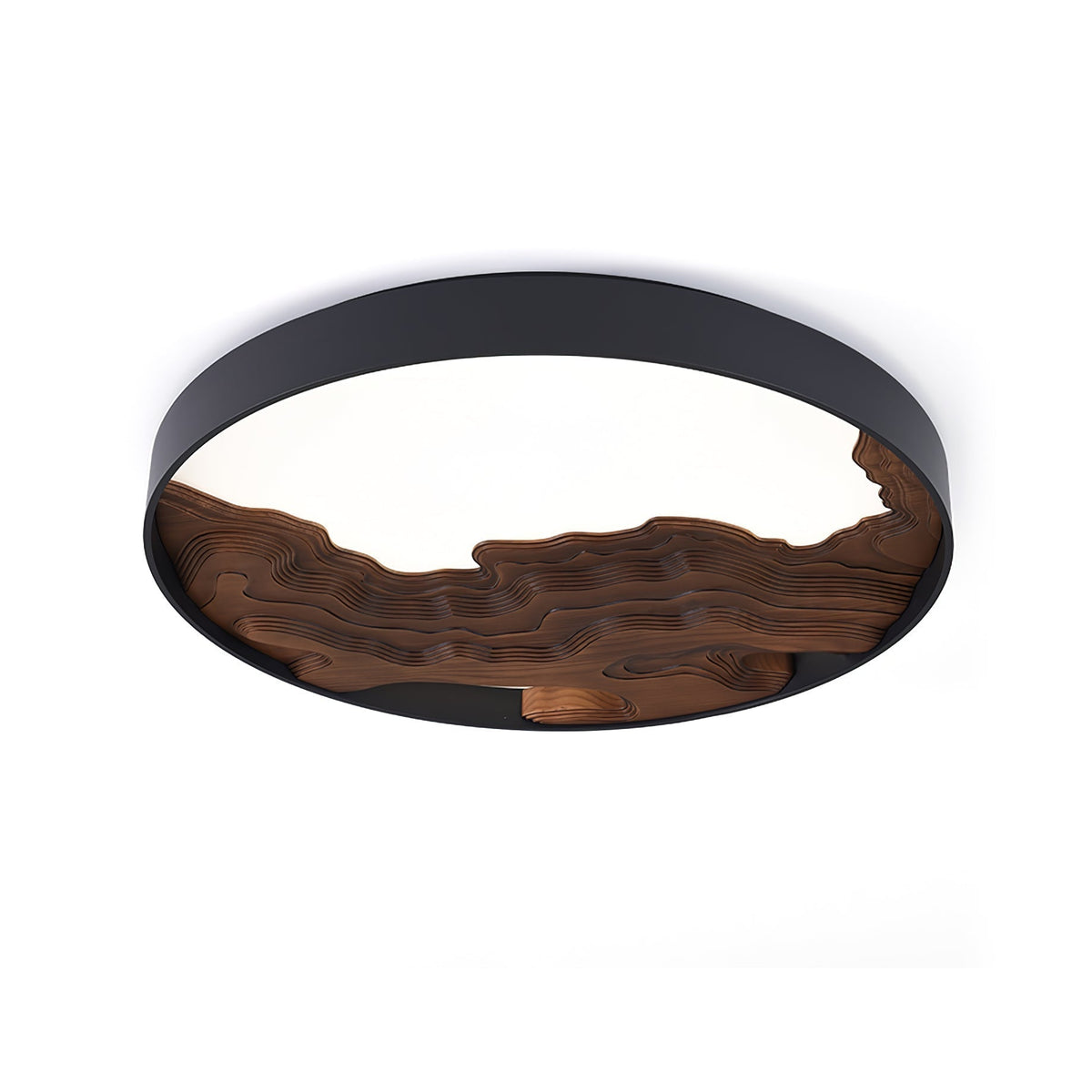 Rinaraine plafondlamp hout oosters natuurlijk