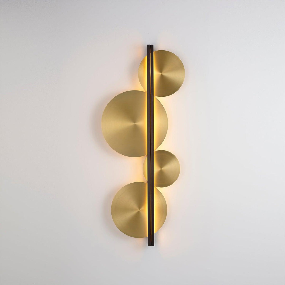 Oriivise wandlamp Goud Cirkelvormige Sculpturale