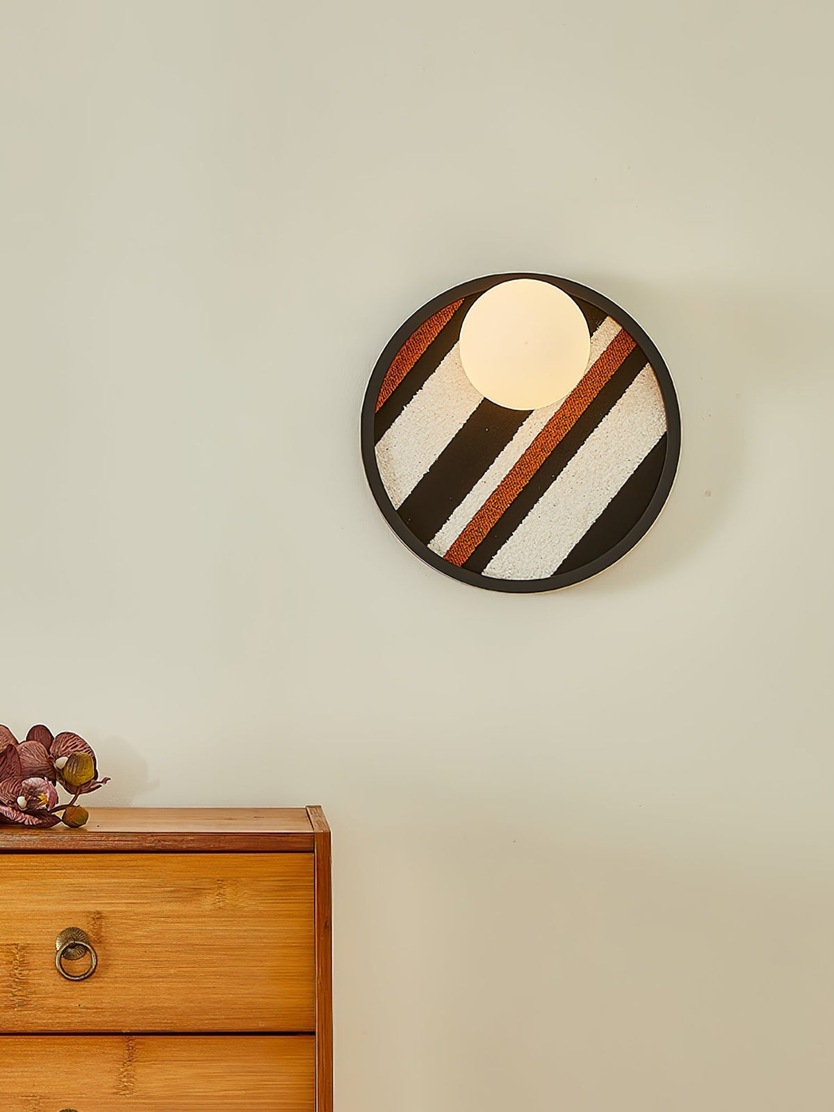 Sytala Premium Noordse kunst Orbit-vezel wandlamp