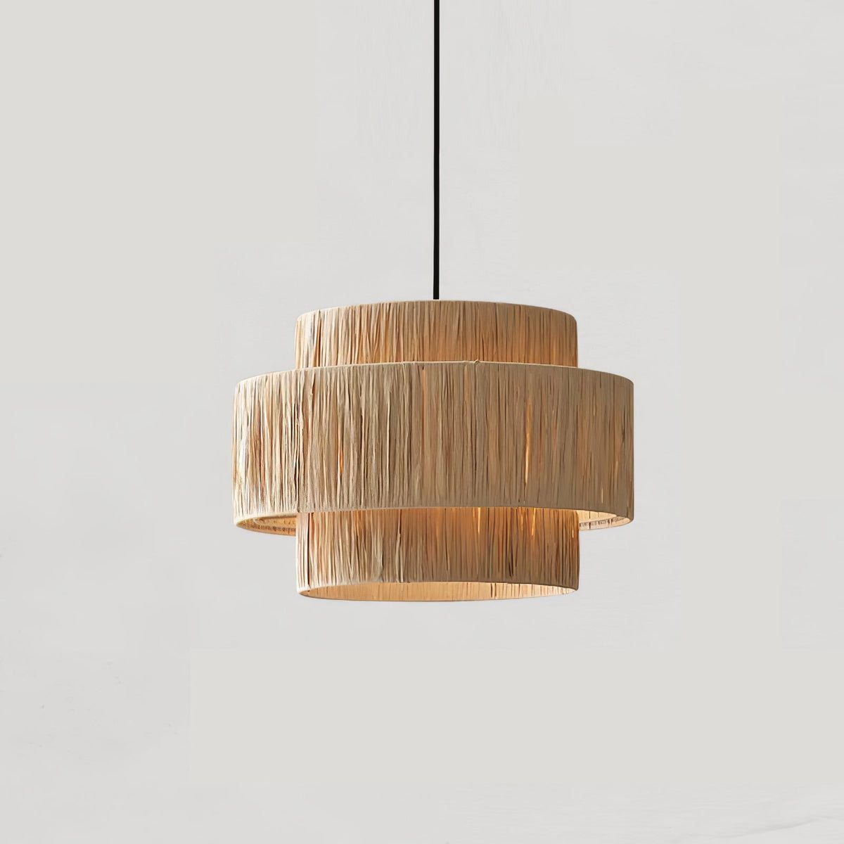 Thyra hanglamp van riet in traditionele retro-stijl