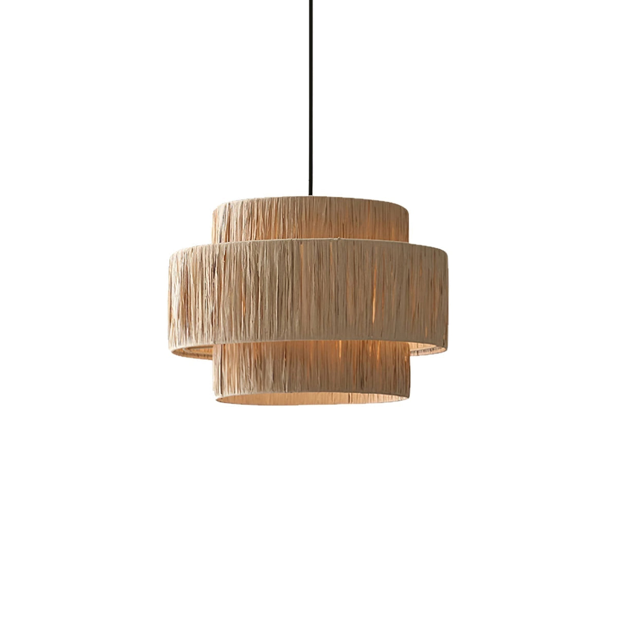 Thyra hanglamp van riet in traditionele retro-stijl
