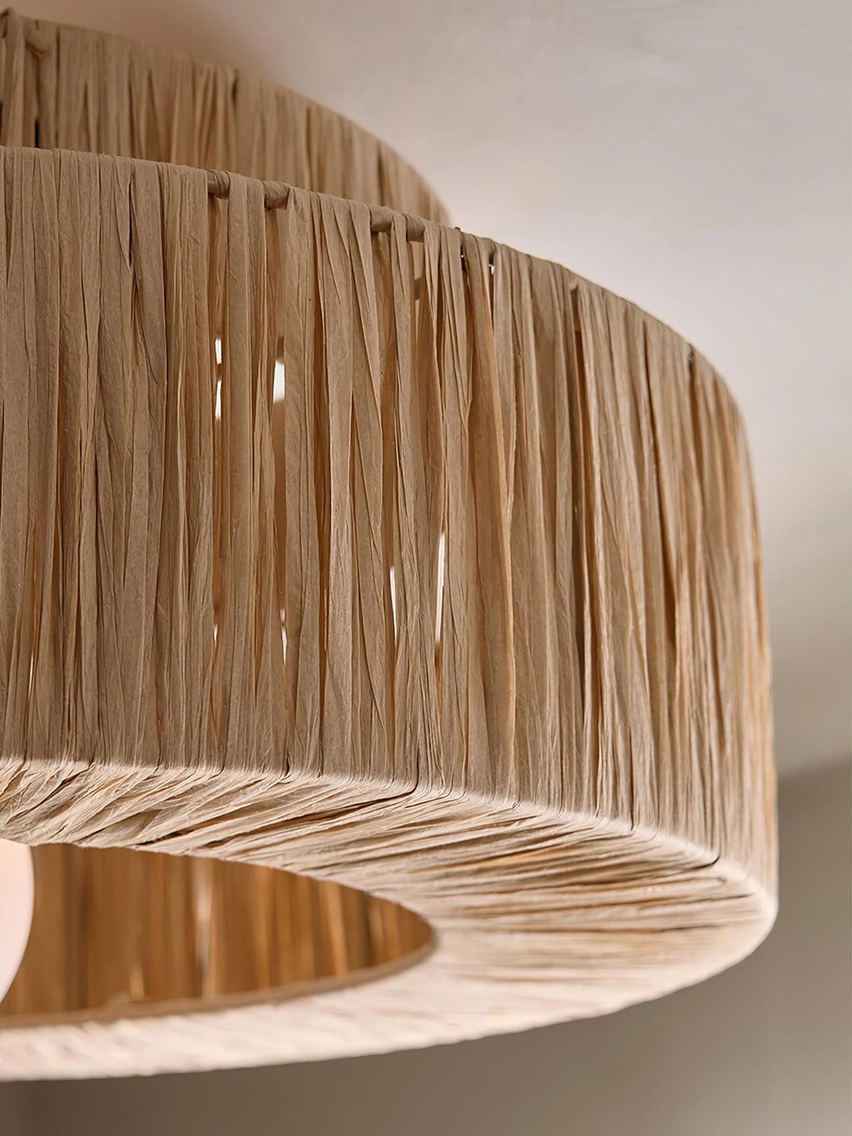 Thyra hanglamp van riet in traditionele retro-stijl