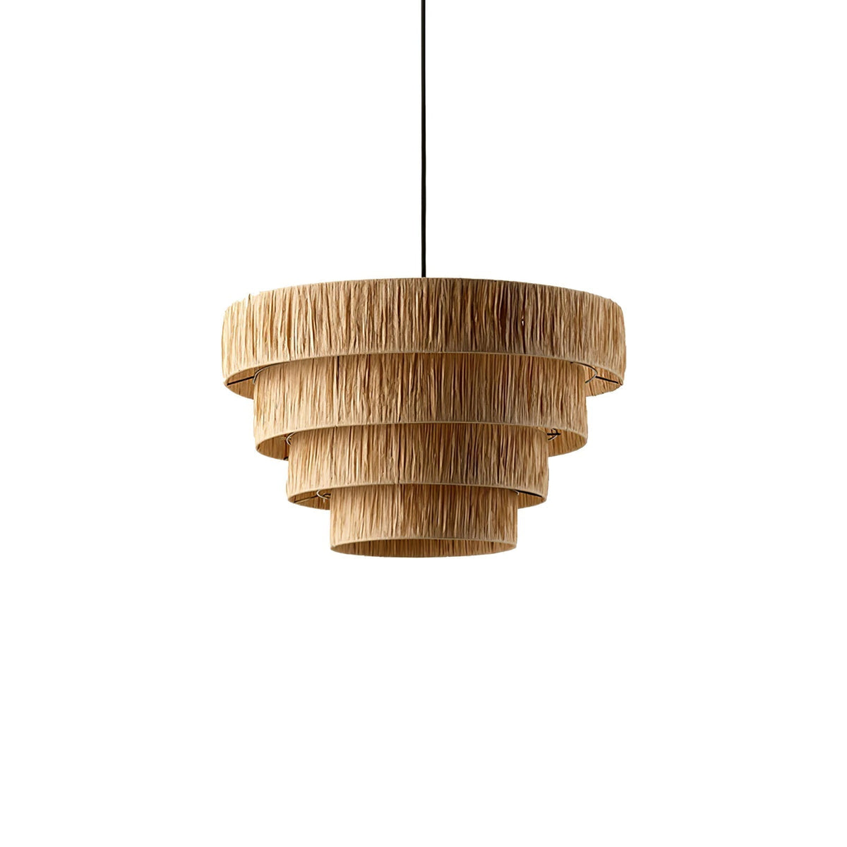 Thyra hanglamp van riet in traditionele retro-stijl