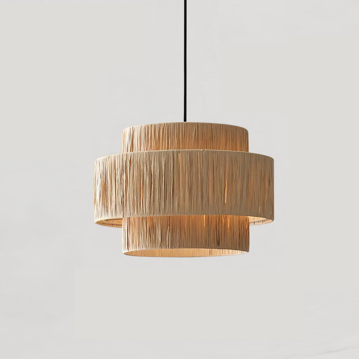 Thyra hanglamp van riet in traditionele retro-stijl