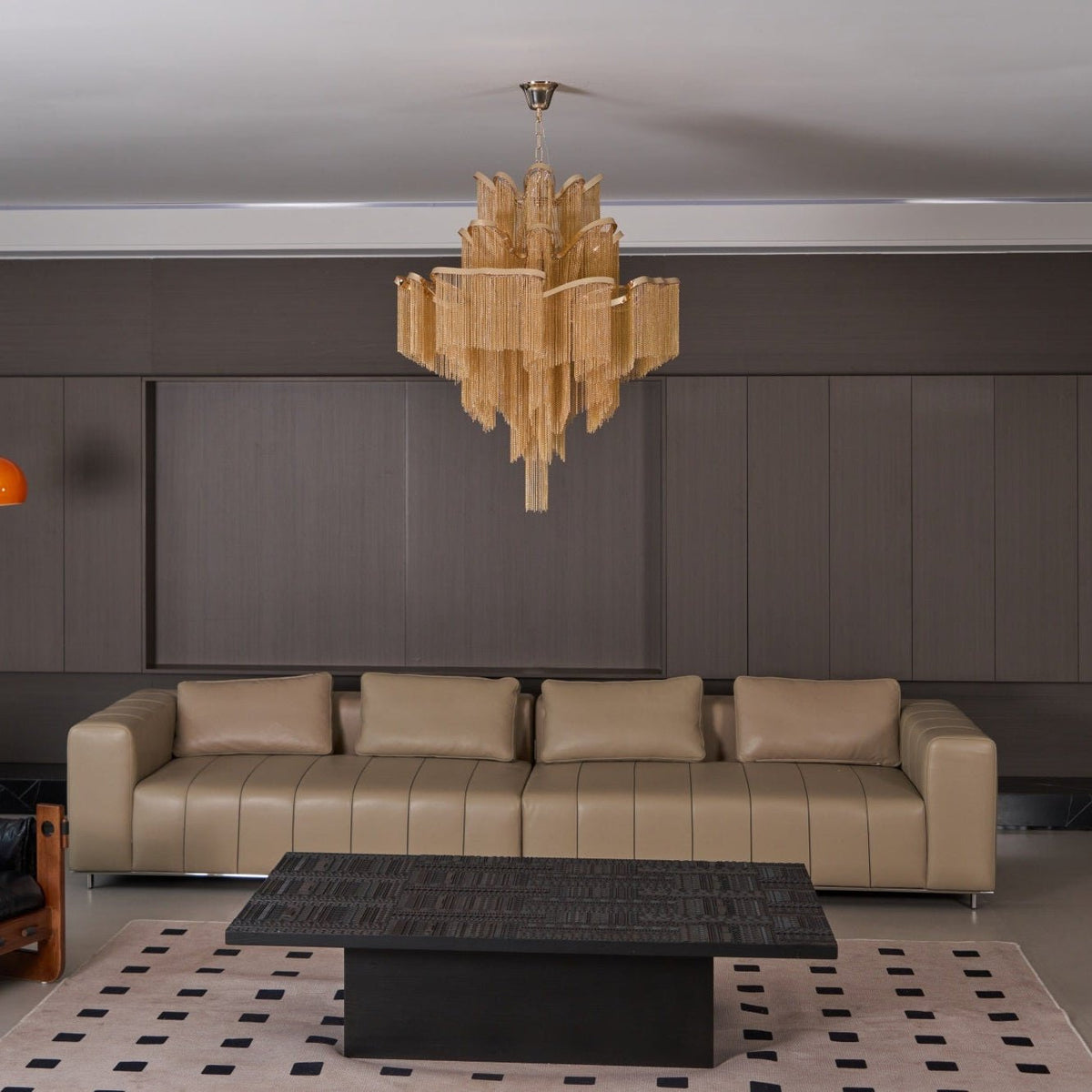Lustra hanglamp Stream ketting nikkel
