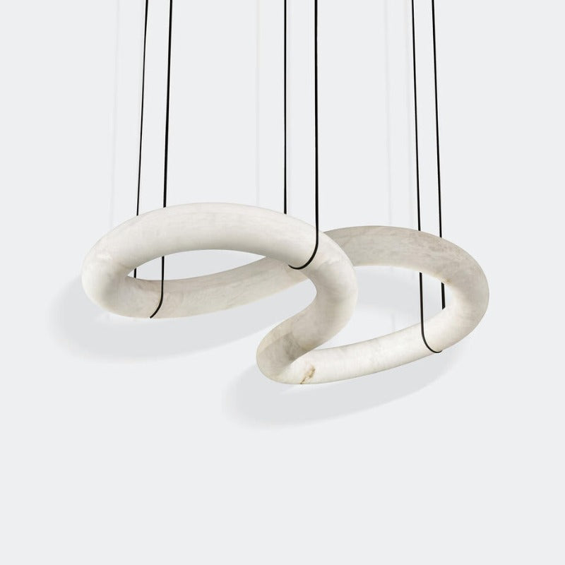 Mithos gebogen albasten hanglamp