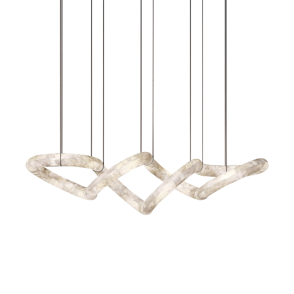 Mithos gebogen albasten hanglamp