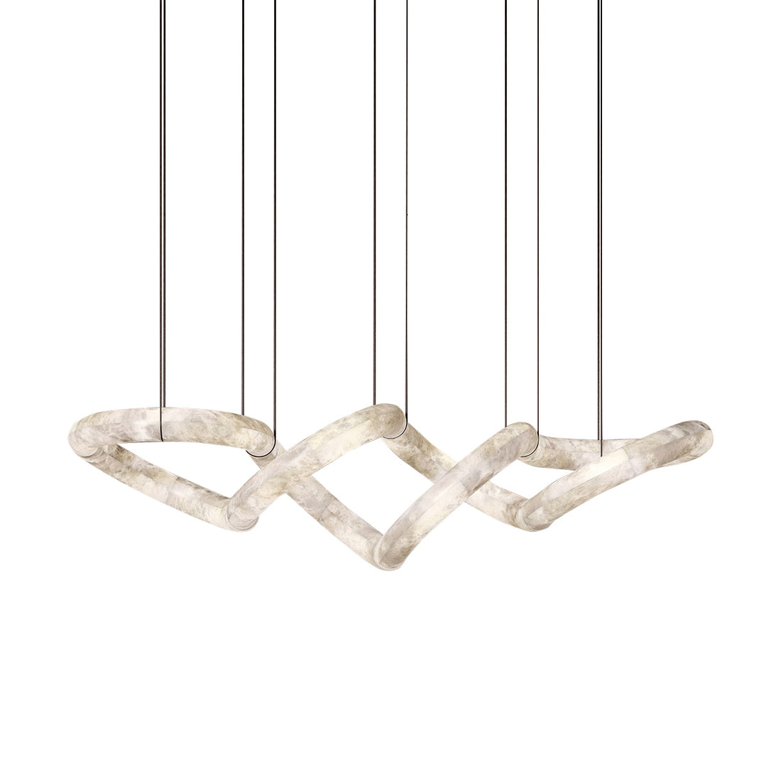 Mithos gebogen albasten hanglamp