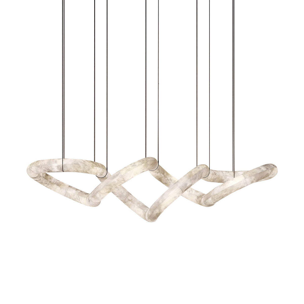Mithos gebogen albasten hanglamp