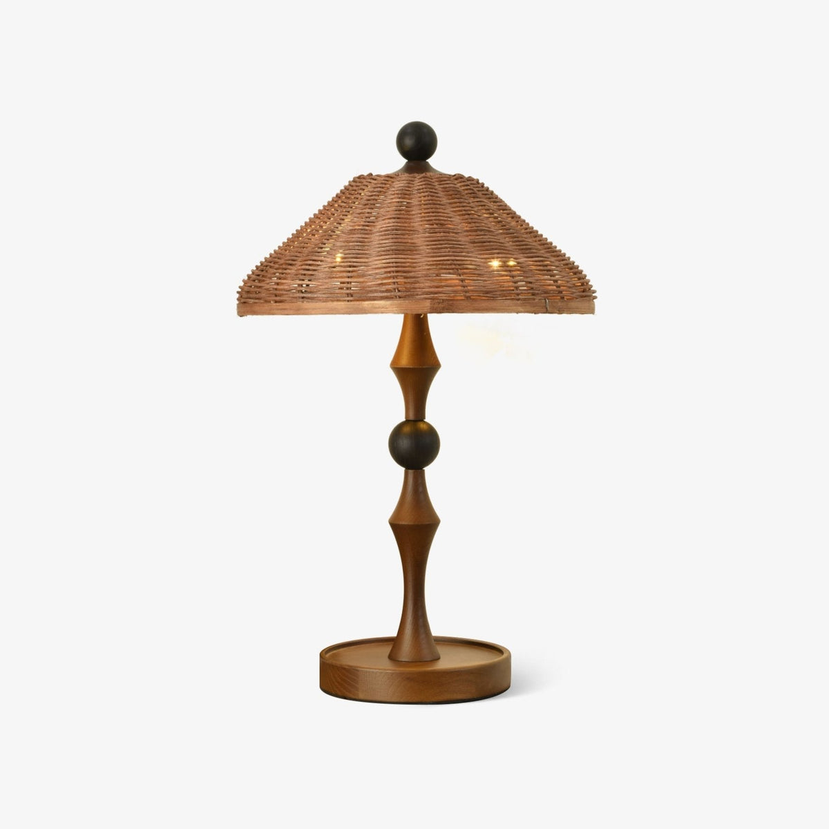Miran Houten Rotan Vintage tafellamp