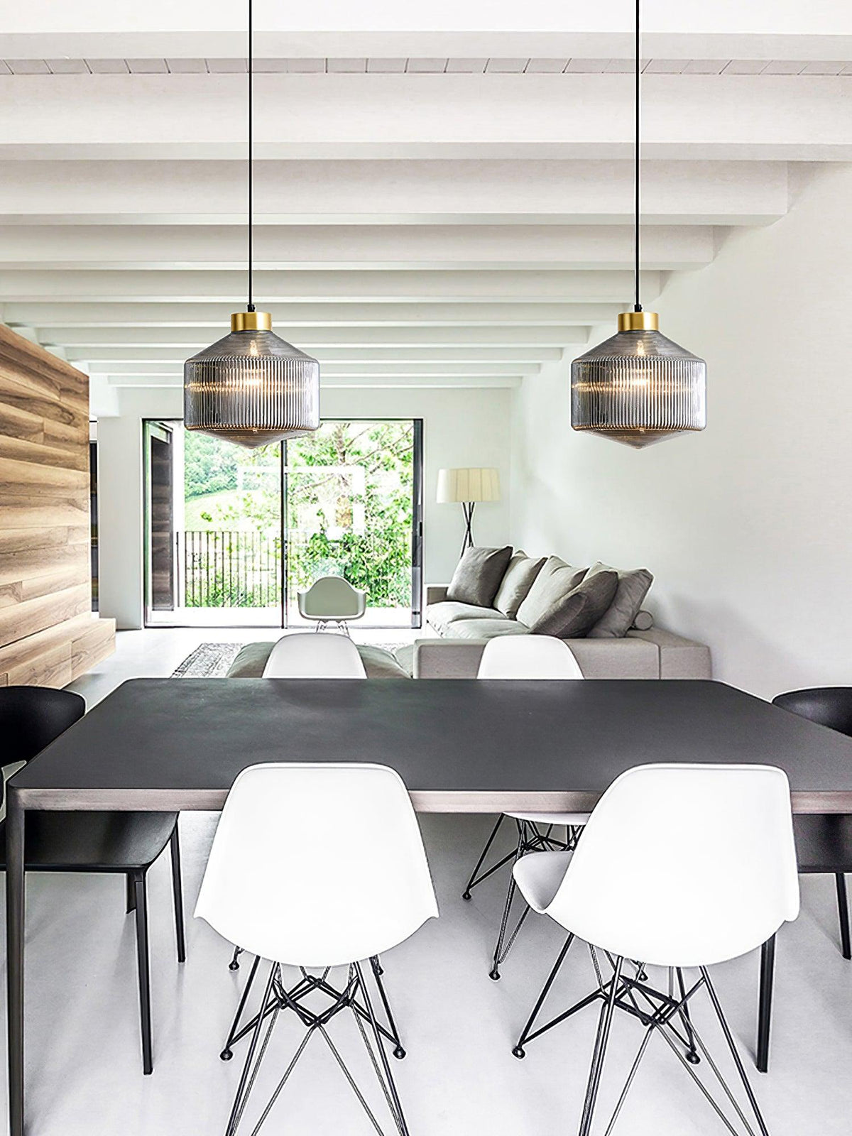 Velorarn kunstmatige hanglamp met glas