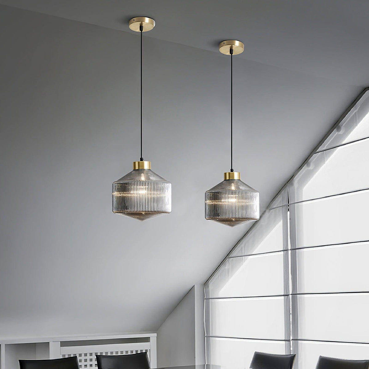 Velorarn kunstmatige hanglamp met glas