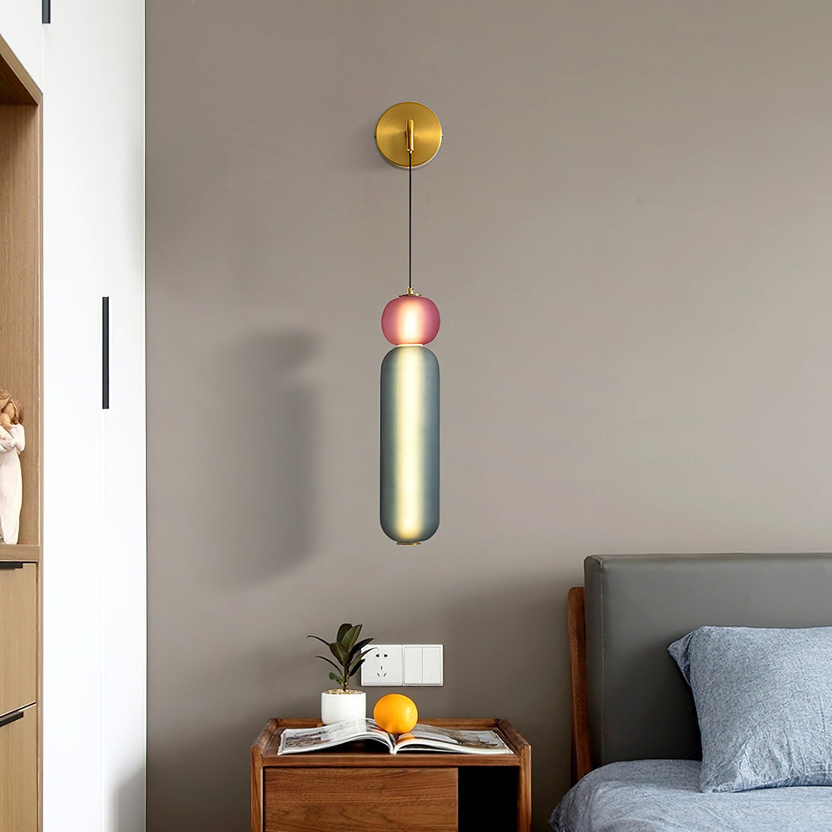 Eurtalia Moderne minimalistische wandlamp van glas