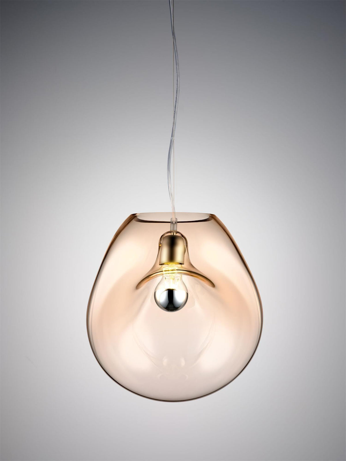 Rune minimalistische hanglamp met glazen kap