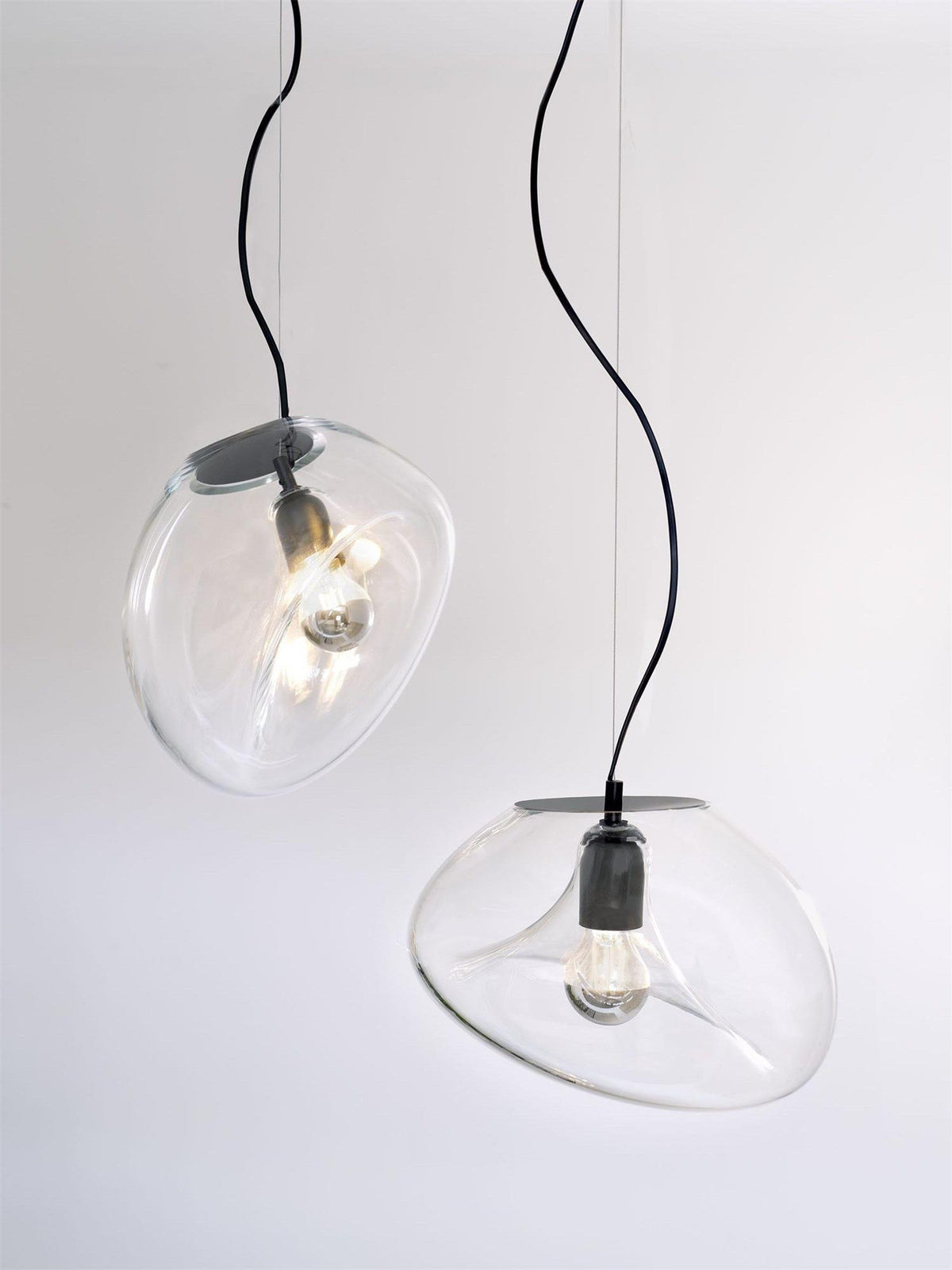 Rune minimalistische hanglamp met glazen kap