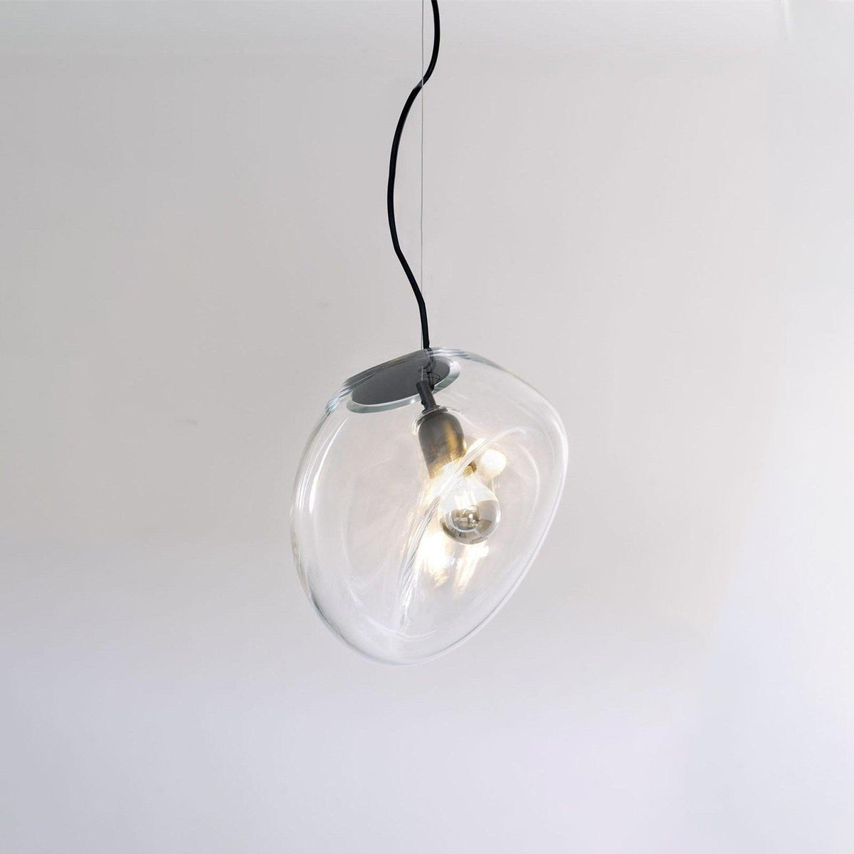 Rune minimalistische hanglamp met glazen kap