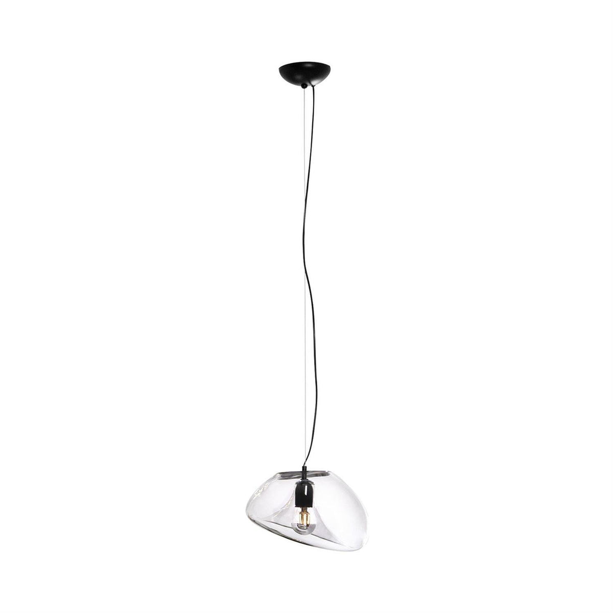 Rune minimalistische hanglamp met glazen kap