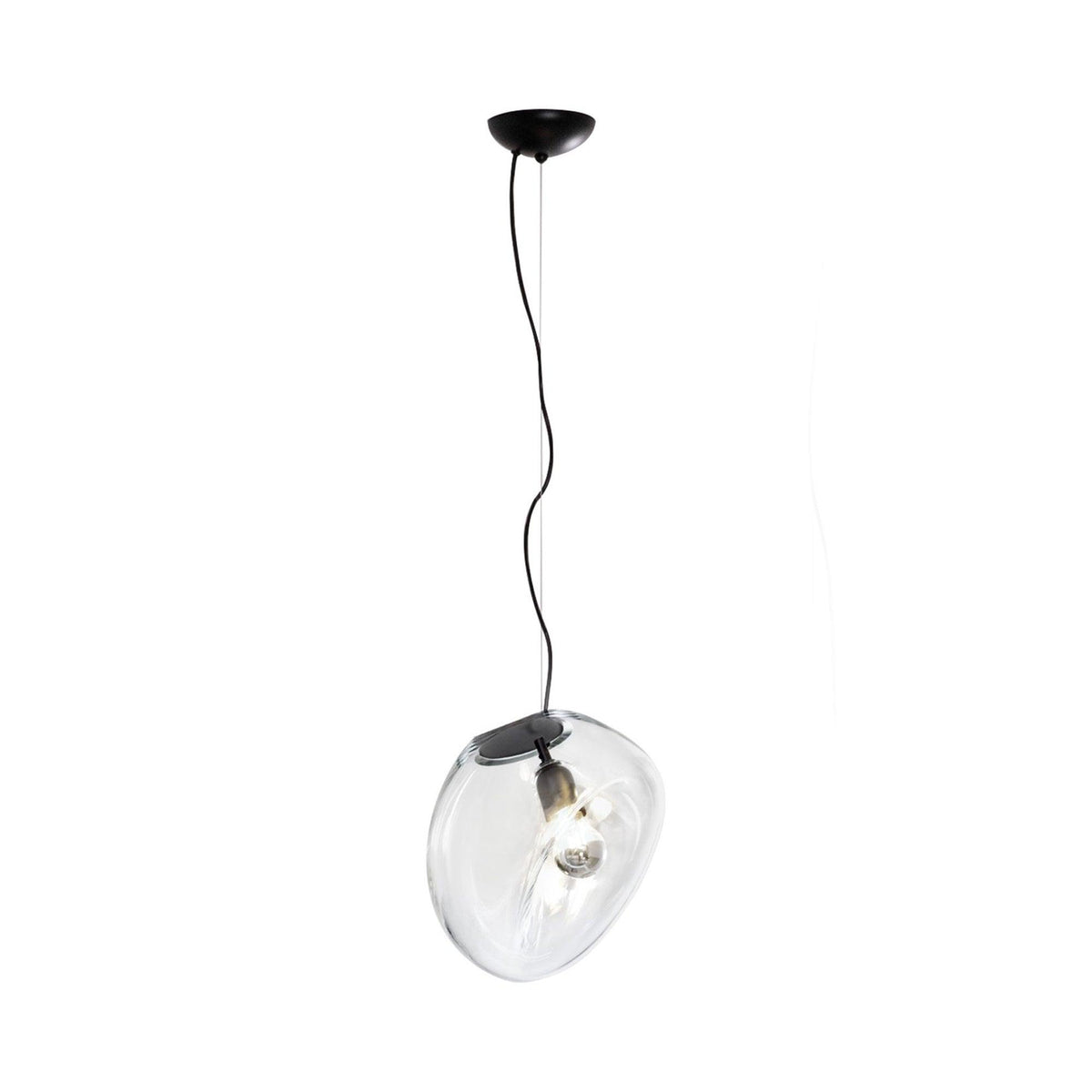 Rune minimalistische hanglamp met glazen kap