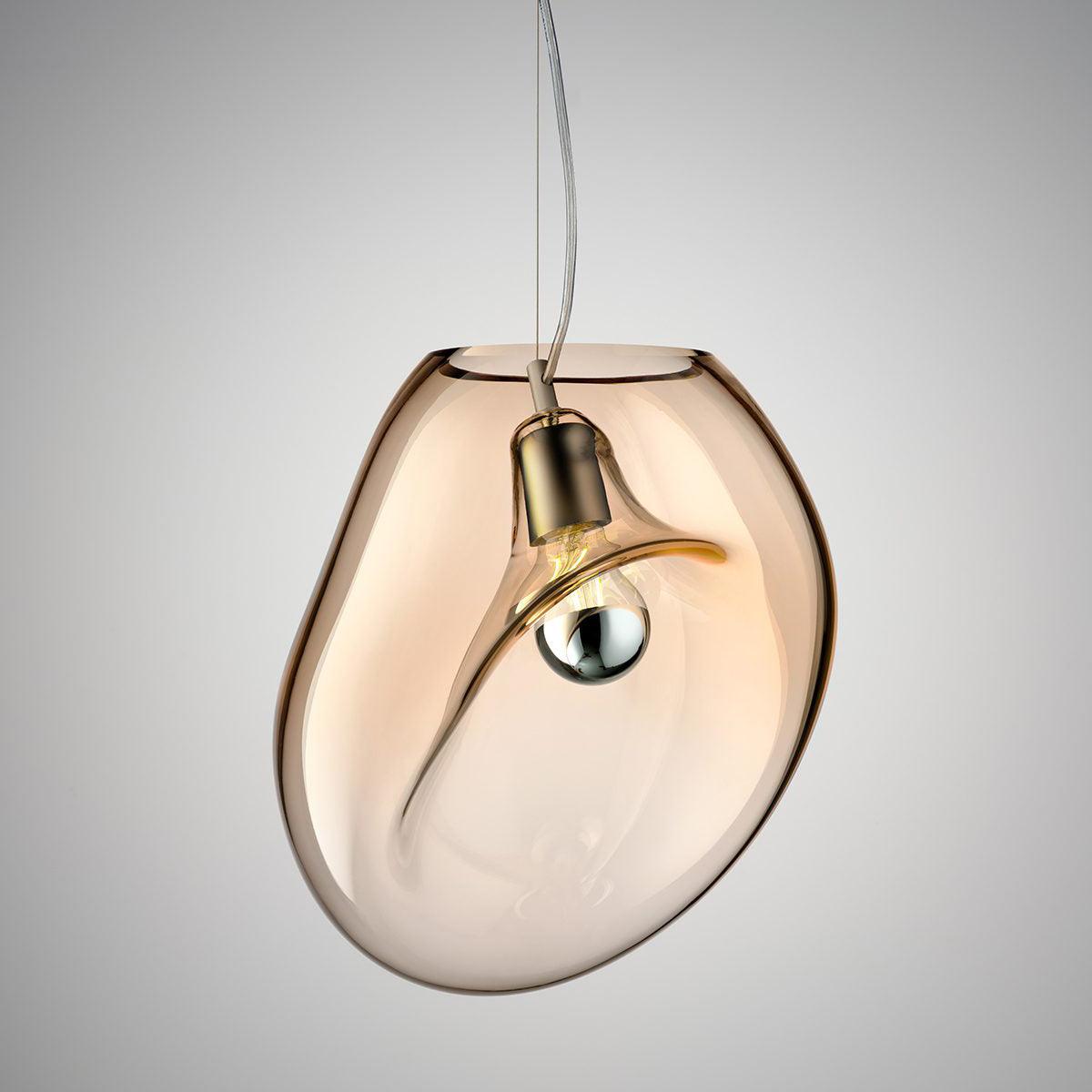 Rune minimalistische hanglamp met glazen kap
