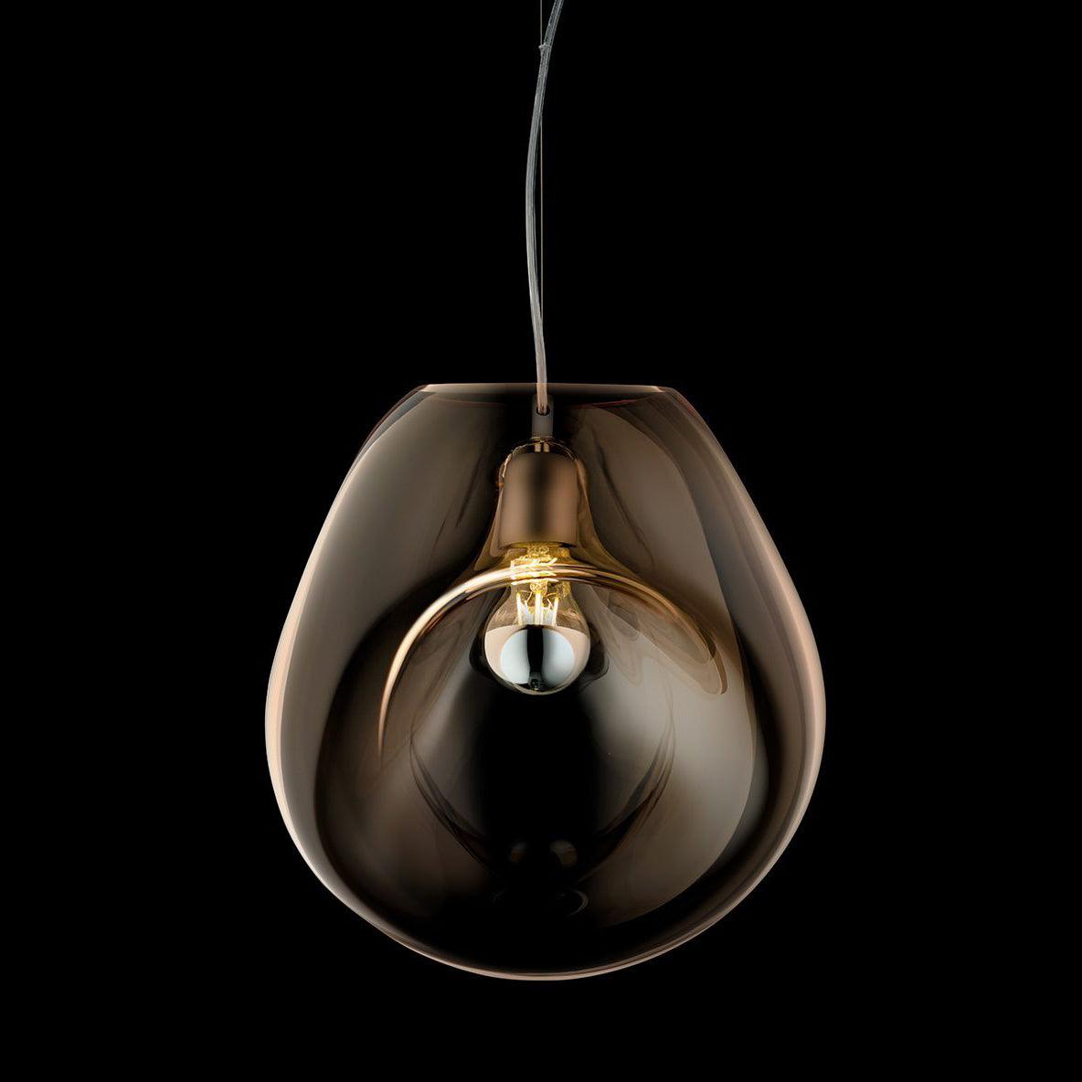 Rune minimalistische hanglamp met glazen kap