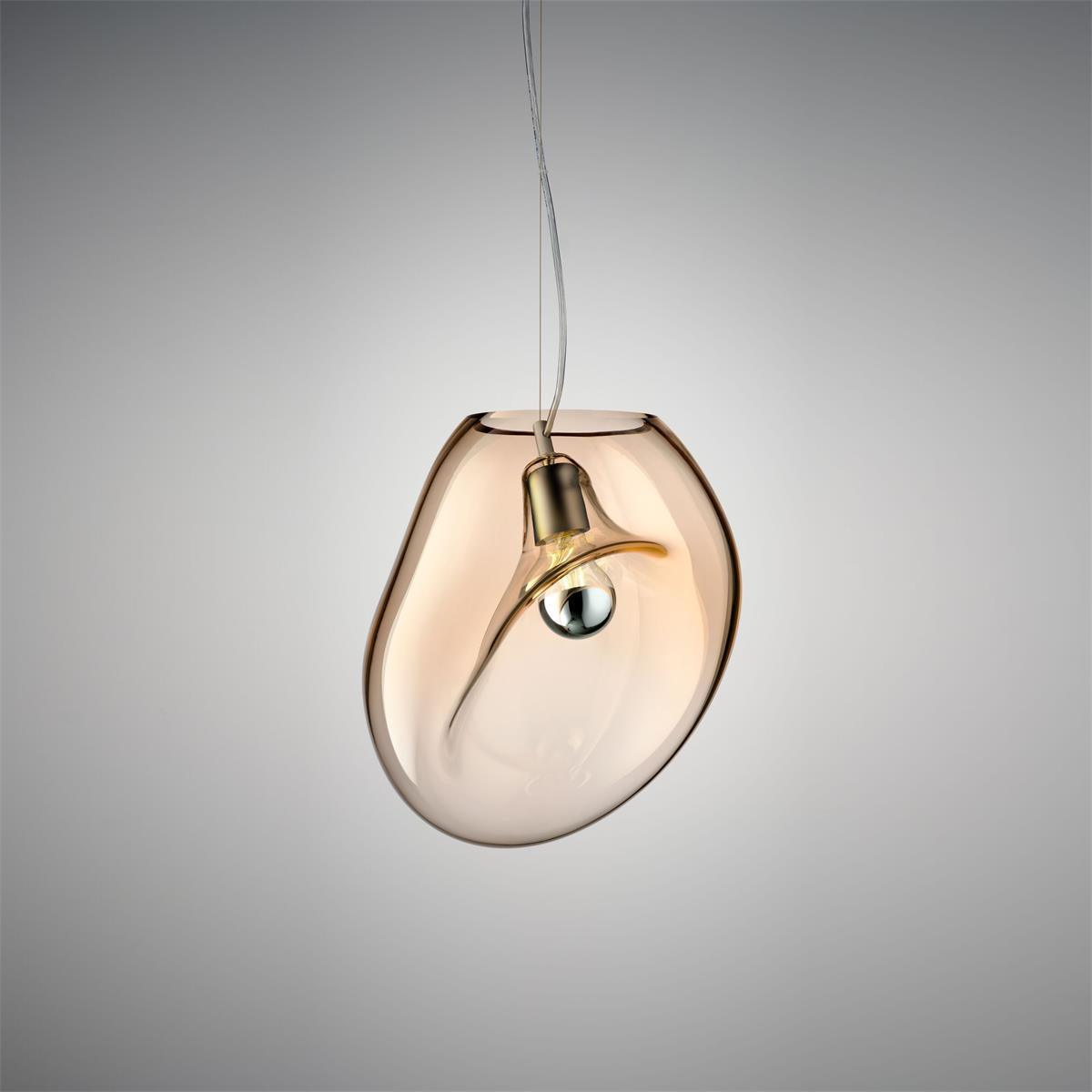 Rune minimalistische hanglamp met glazen kap