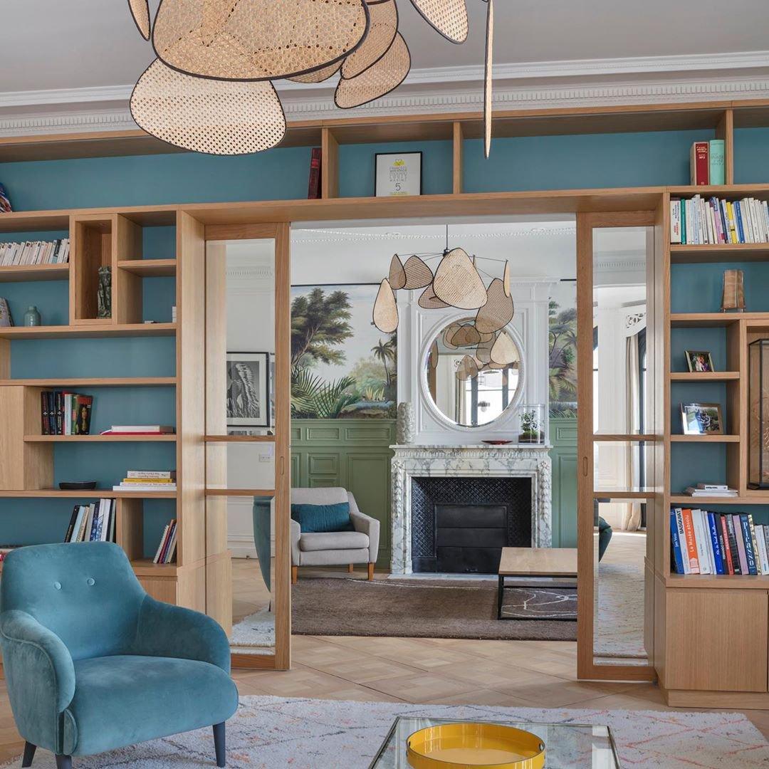 Ariinora hanglamp met rotan en swag industriële stijl