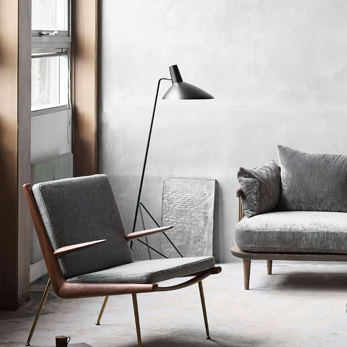 Caleleria Moderne vloerlamp in industriële stijl