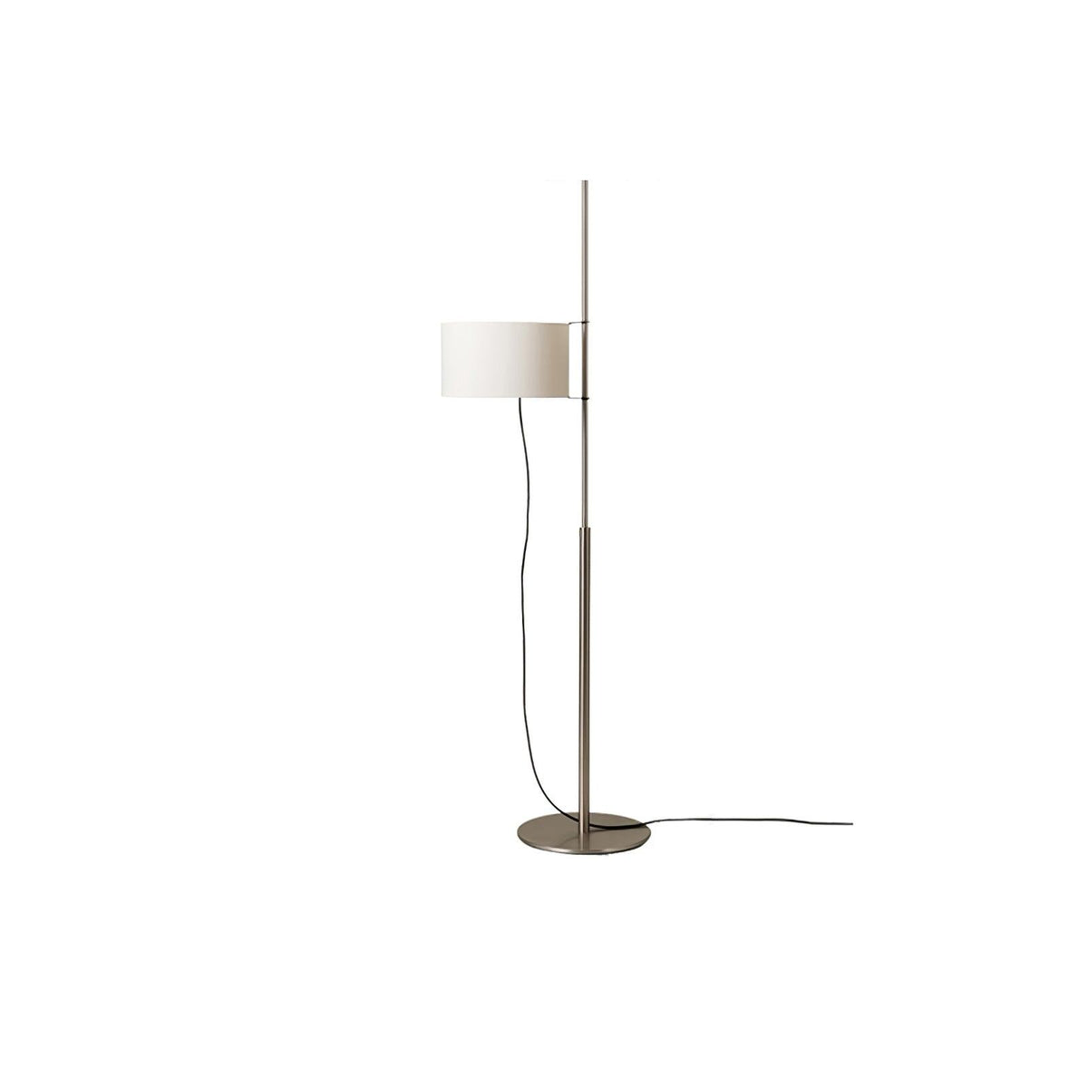 Vindis vloerlamp met houten kap en textiel