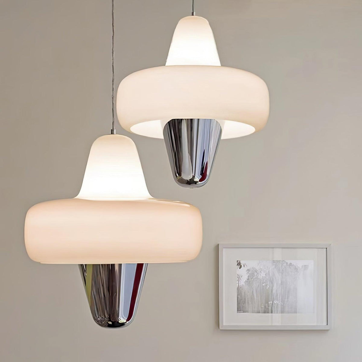 Nuvia minimalistische hanglamp van glas