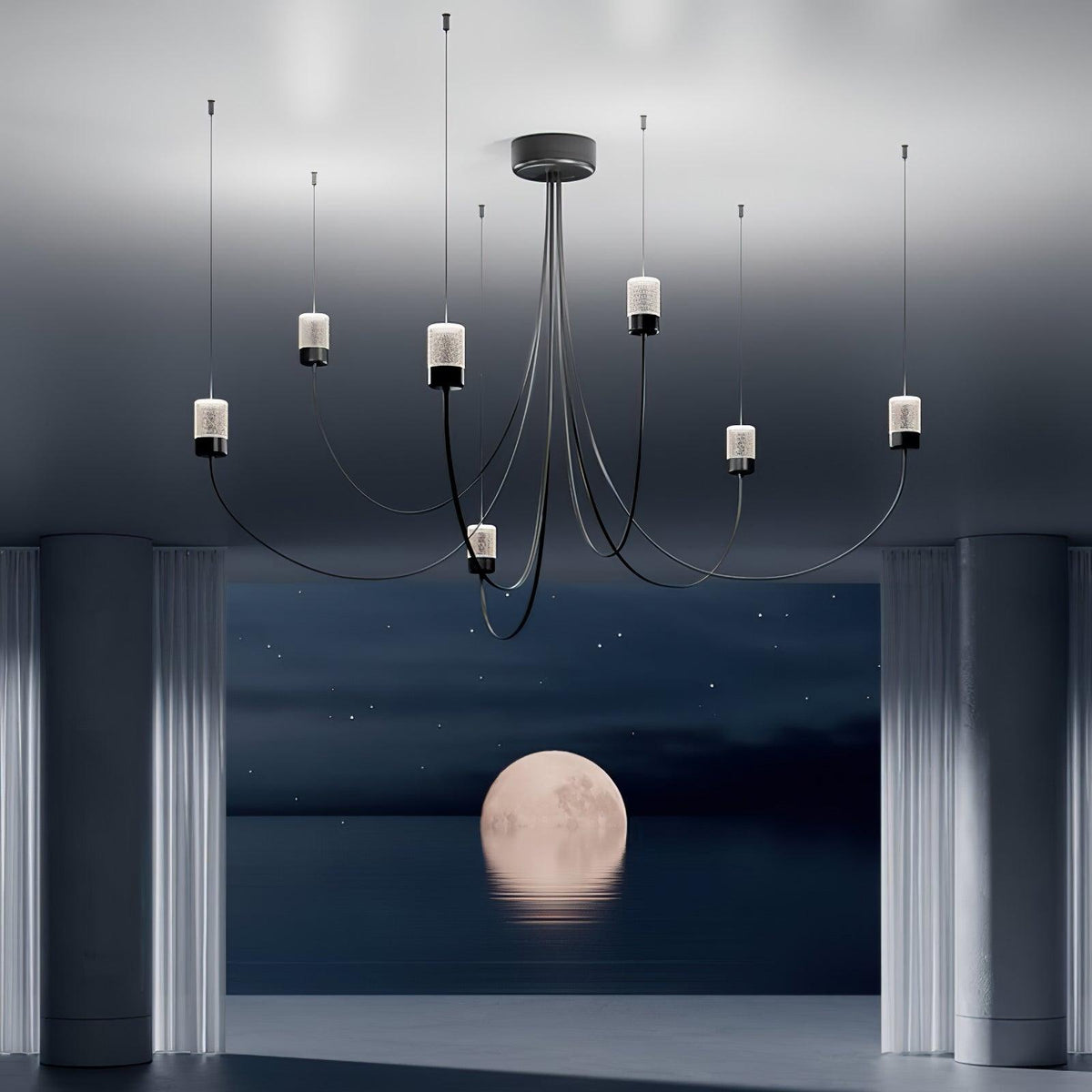 Veluaria kroonluchter Swaying elegantie glas
