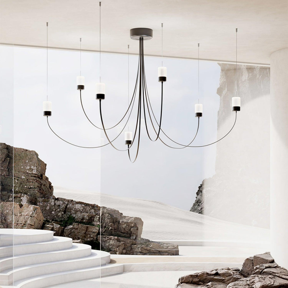 Veluaria kroonluchter Swaying elegantie glas