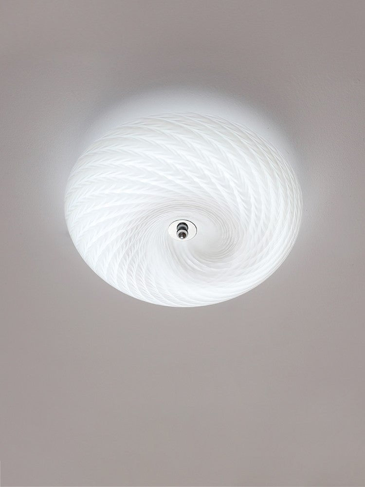 Swirl glas Vlakke plafondlamp