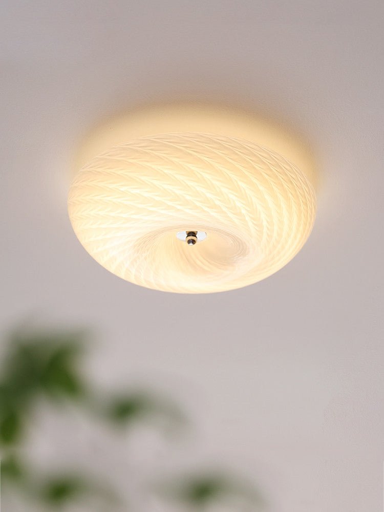 Swirl glas Vlakke plafondlamp