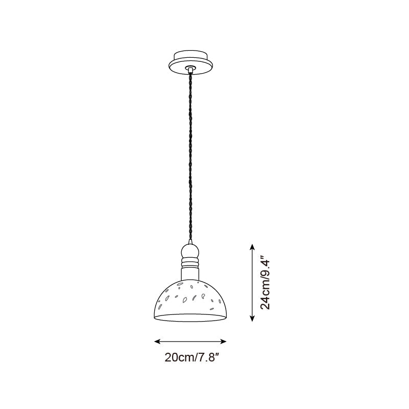 Lioroine koepelvormige hanglamp