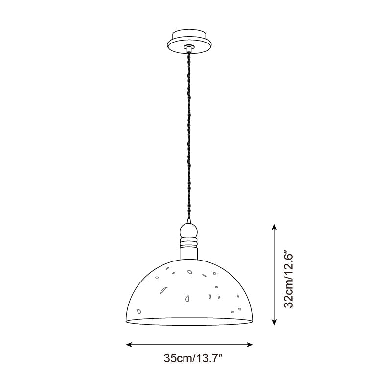 Lioroine koepelvormige hanglamp