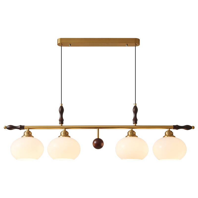 Runell Premium elegantie Traditionele Houten glas hanglamp