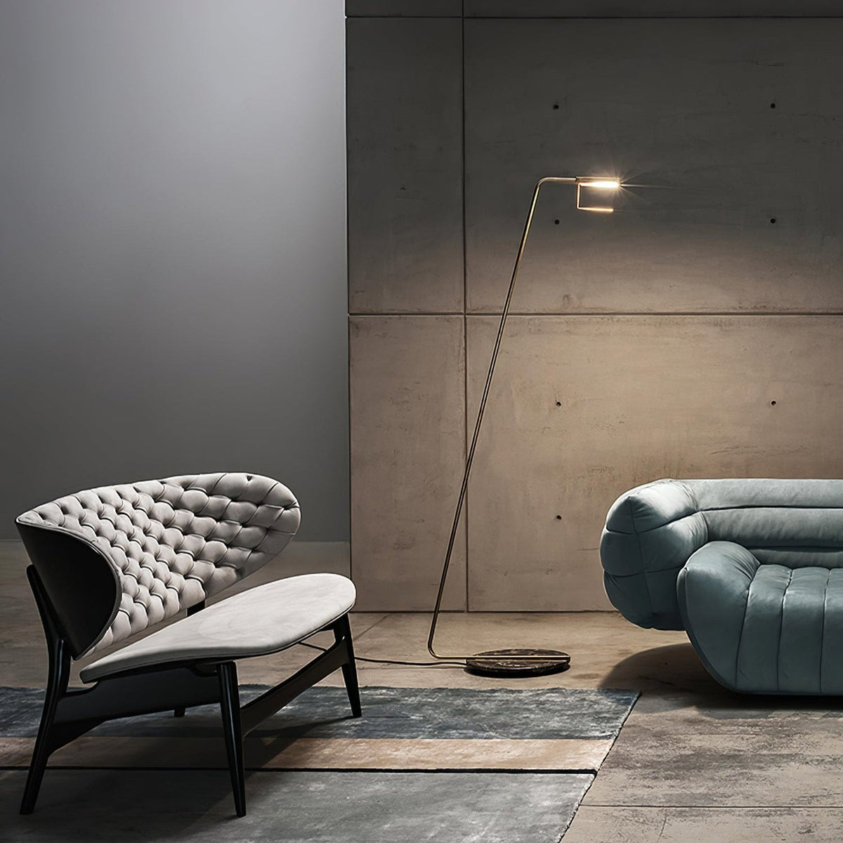 Petivine minimalistisch Marmeren vloerlamp
