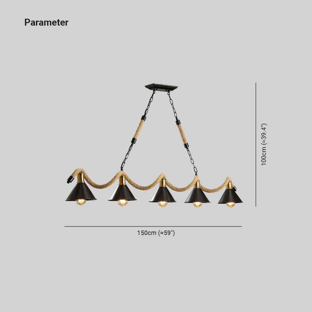 Epoch Vintage LED Zwarte Hanglampen Metaal Eetkamer/Café