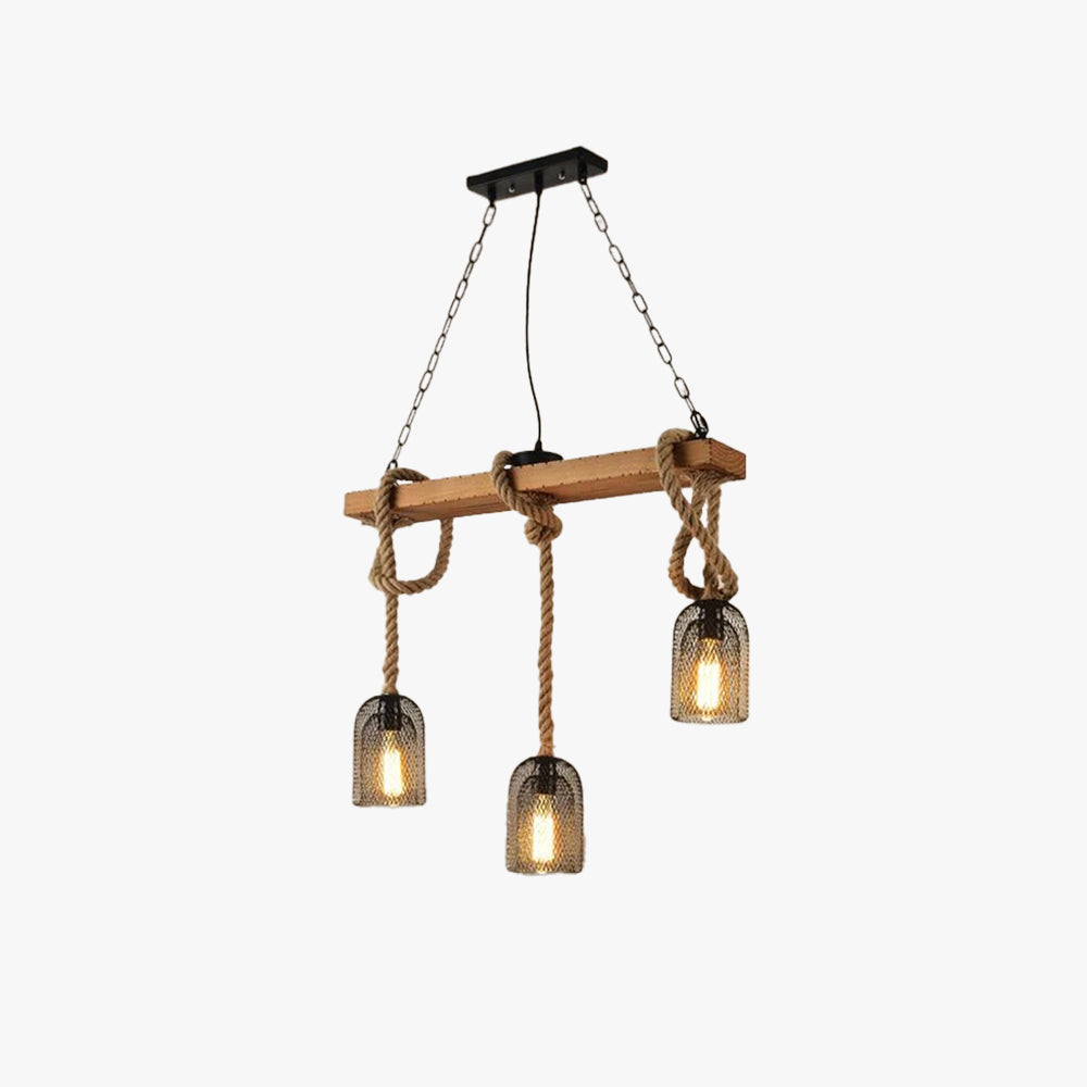 Epoch Minimalistisch LED Design Hanglampen Zwart Metaal/Touw Bar/Café