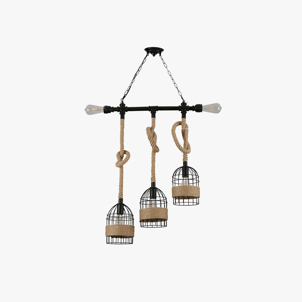 Epoch Retro LED Hanglampen Zwart Metaal Café/Bar/Eetkamer