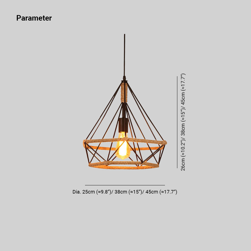 Epoch Countryside Diamant Hanglampen Zwart Metaal Keuken/Café